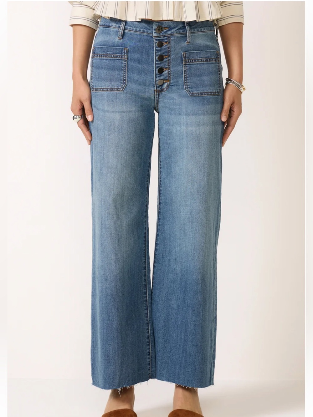 Kut from the Kloth Meg High Rise Wide Leg Jean | Size 6 - Picture 4 of 13